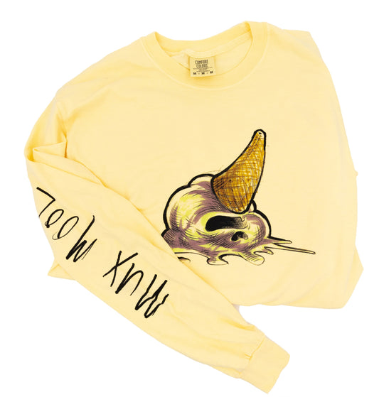 Mux Mool Long Sleeve Large Yellow T-Shirt